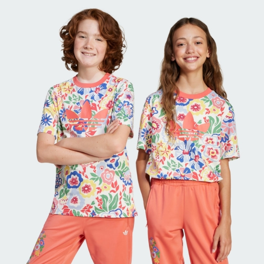 NWT Liberty Of London Floral Print T Shirt Adidas Collab Short Sleeve Shirt